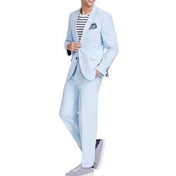 NAUTICA Modern-Fit Stretch Cotton Suit 38S Jacket / 32 Pants NAS4513 NEW $395 - Picture 1 of 11